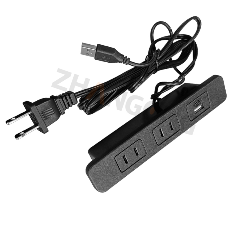 方形两位日规+USB+TYPEC