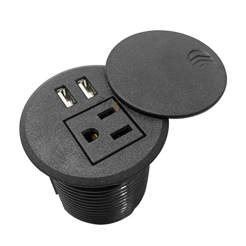 直径60带防尘盖美标+2USB
